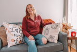 1/2  ZIP MAMA SCRIPT SWEATER